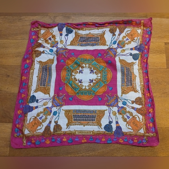 Trussardi Accessories - vintage TRUSSARDI cotton scarf